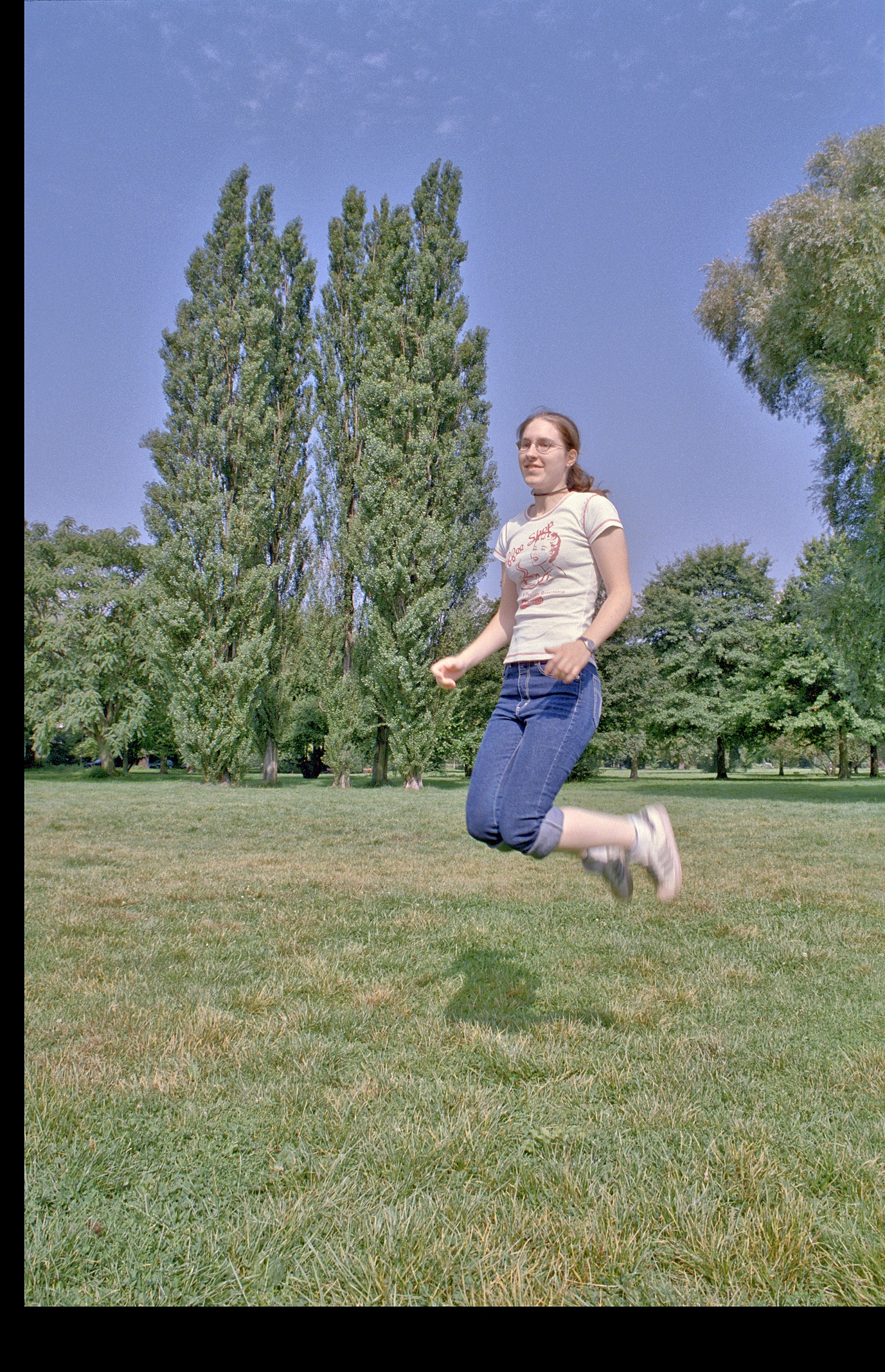 Parkwiese an der Alster, Sprung
