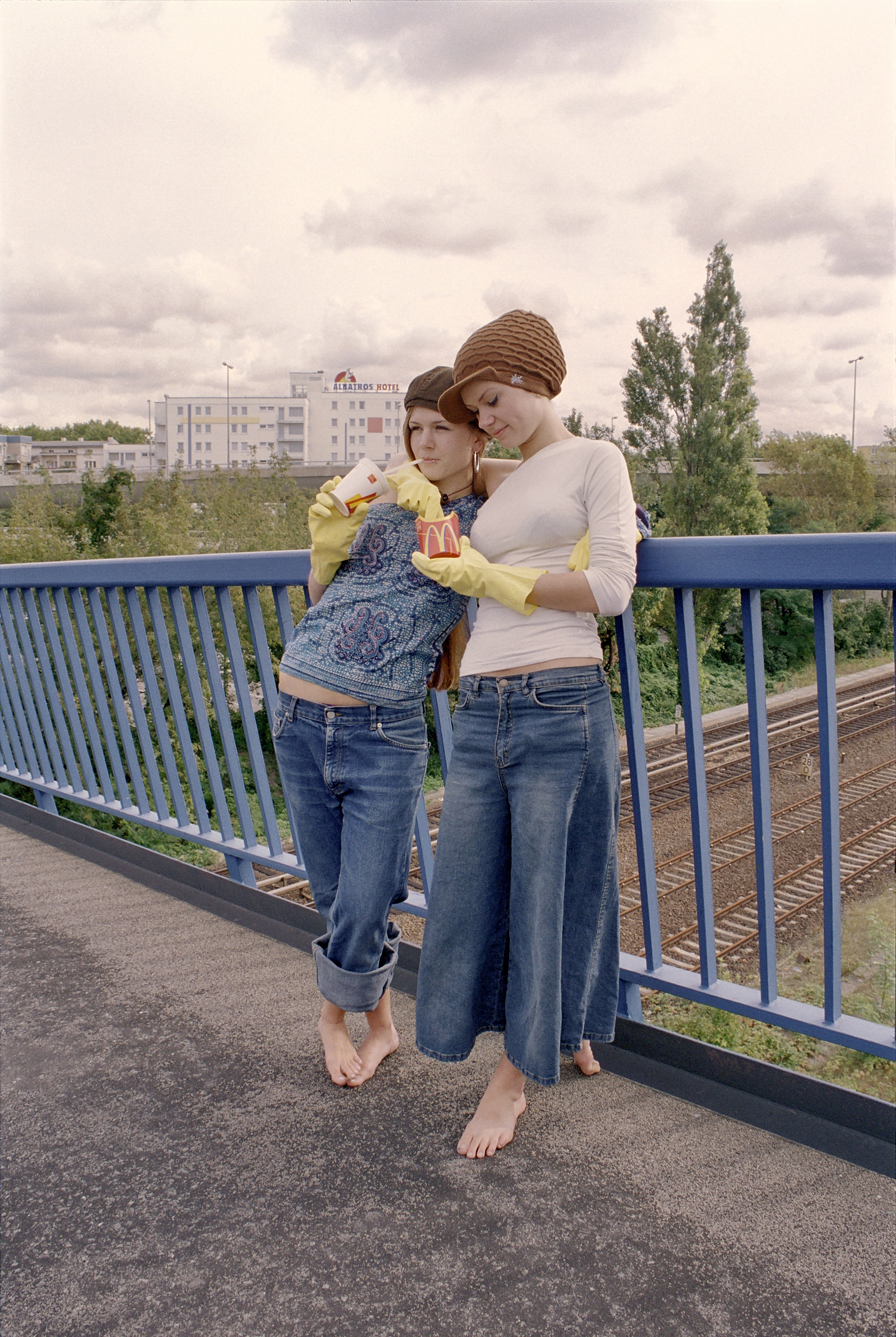 Fussgängerbrücke 'Hoher Bogen', A100