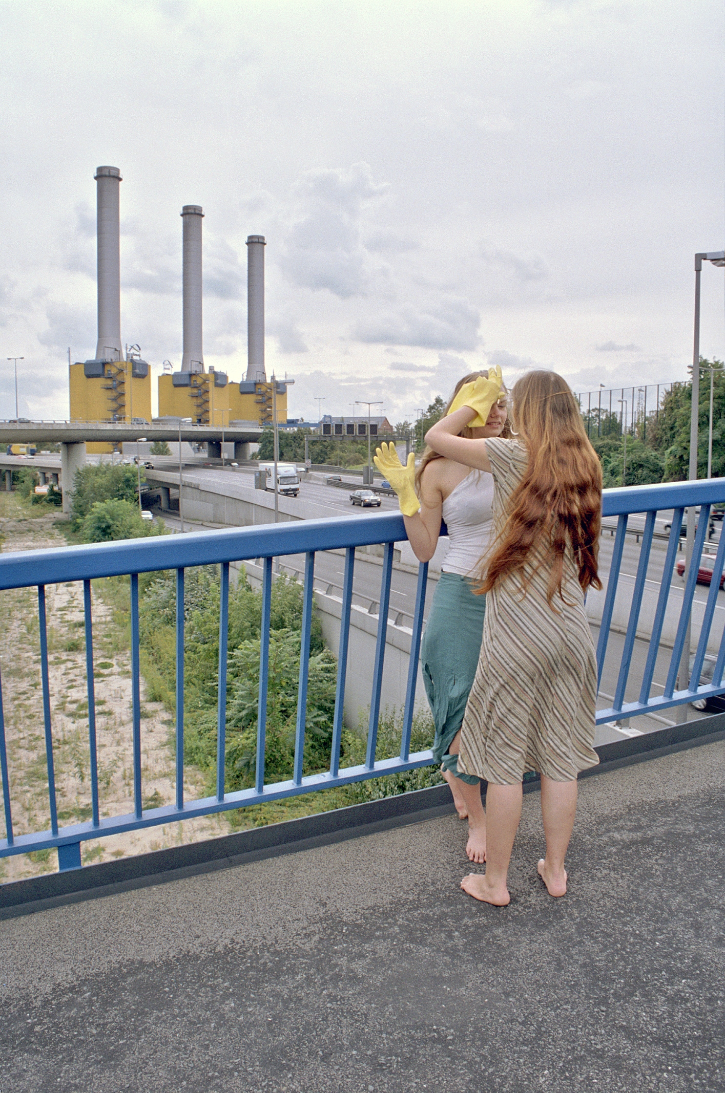 Fussg�ngerbr�cke 'Hoher Bogen', A100