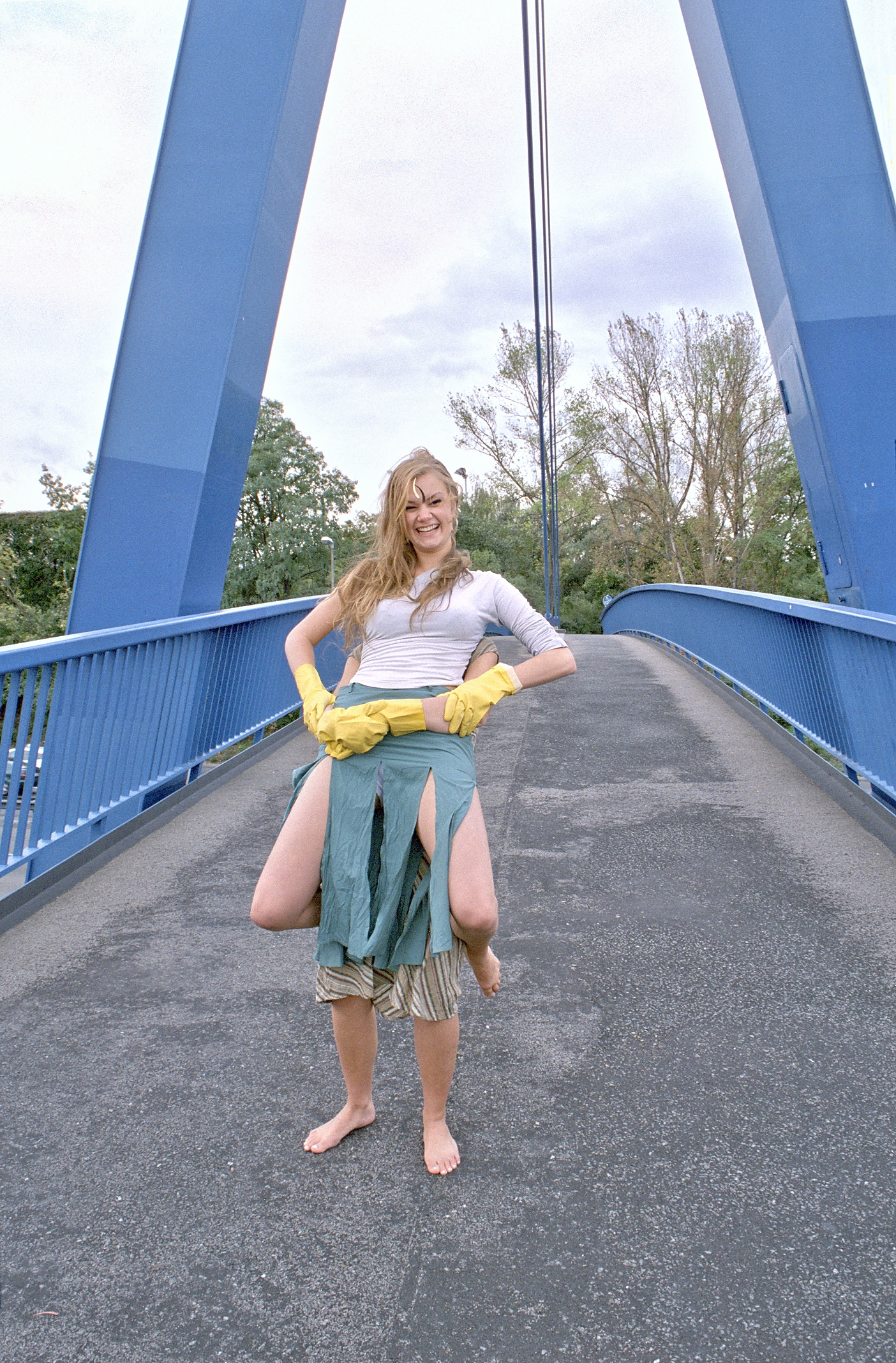 Fussgängerbrücke 'Hoher Bogen', A100