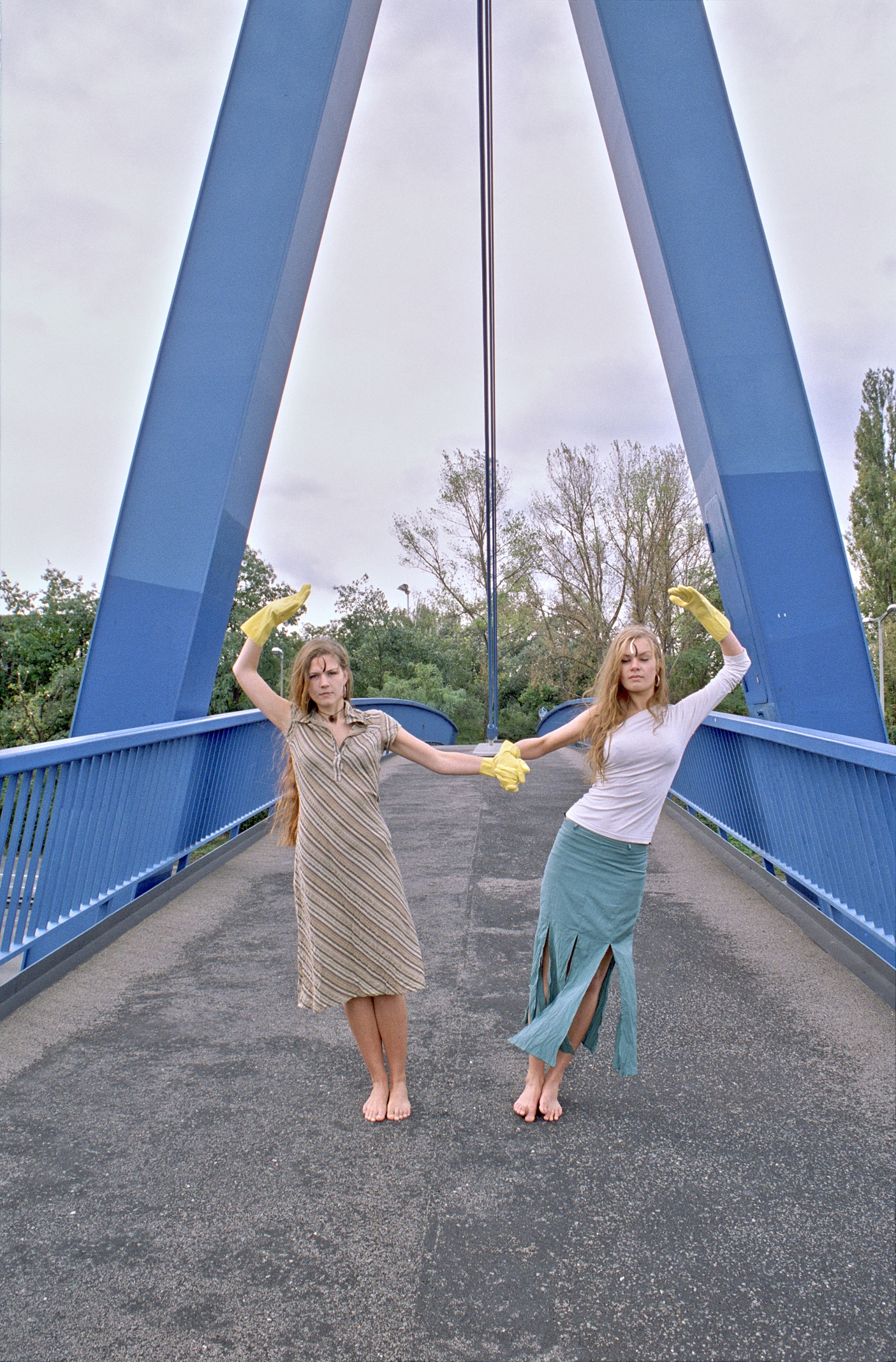 Fussg�ngerbr�cke 'Hoher Bogen', A100