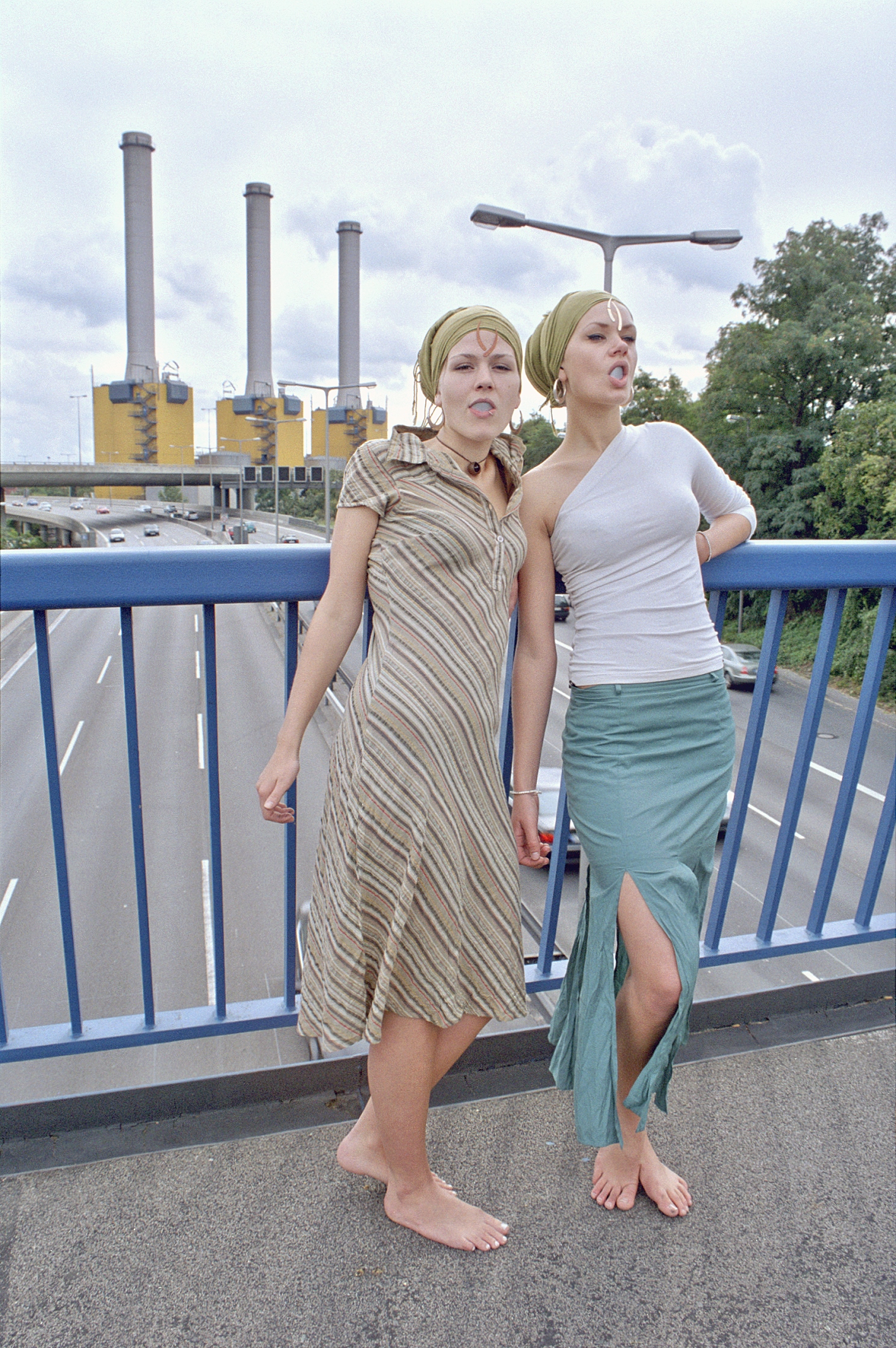 Fussg�ngerbr�cke 'Hoher Bogen', A100