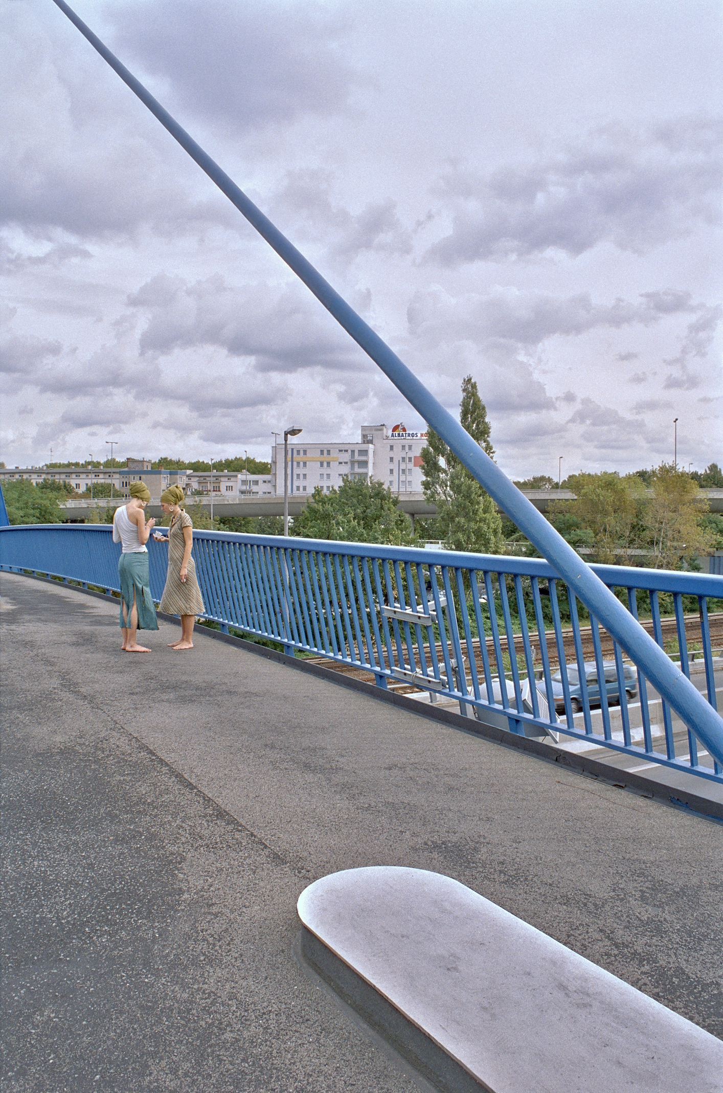 Fussg�ngerbr�cke 'Hoher Bogen', A100