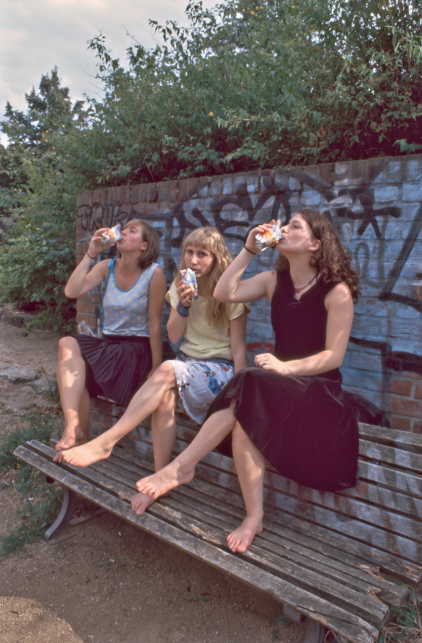 Skalitzer Park, trinken auf Bank
