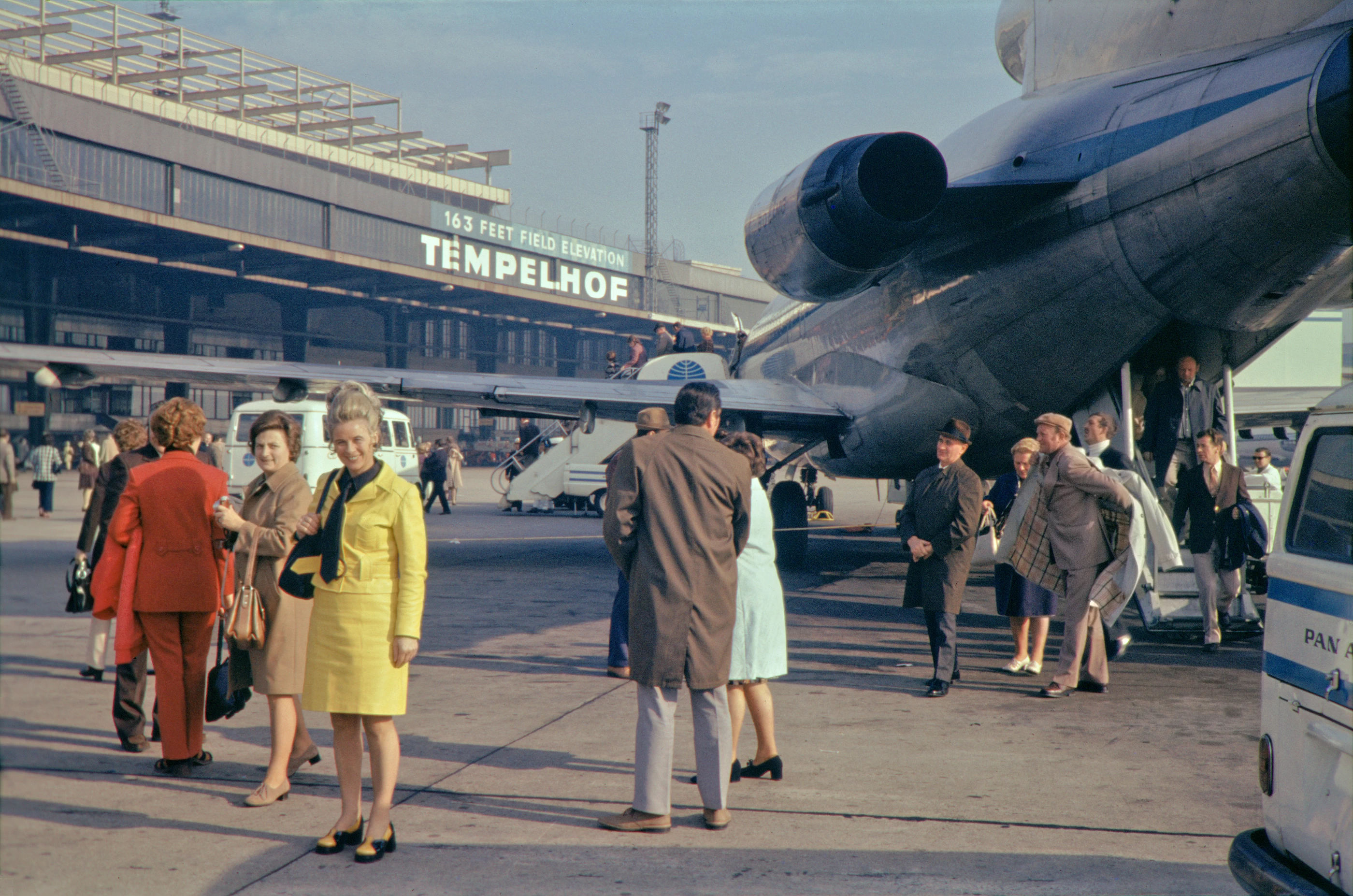 Berlin 60er-Jahre - Flugfeld Tempelhof, Pan Am