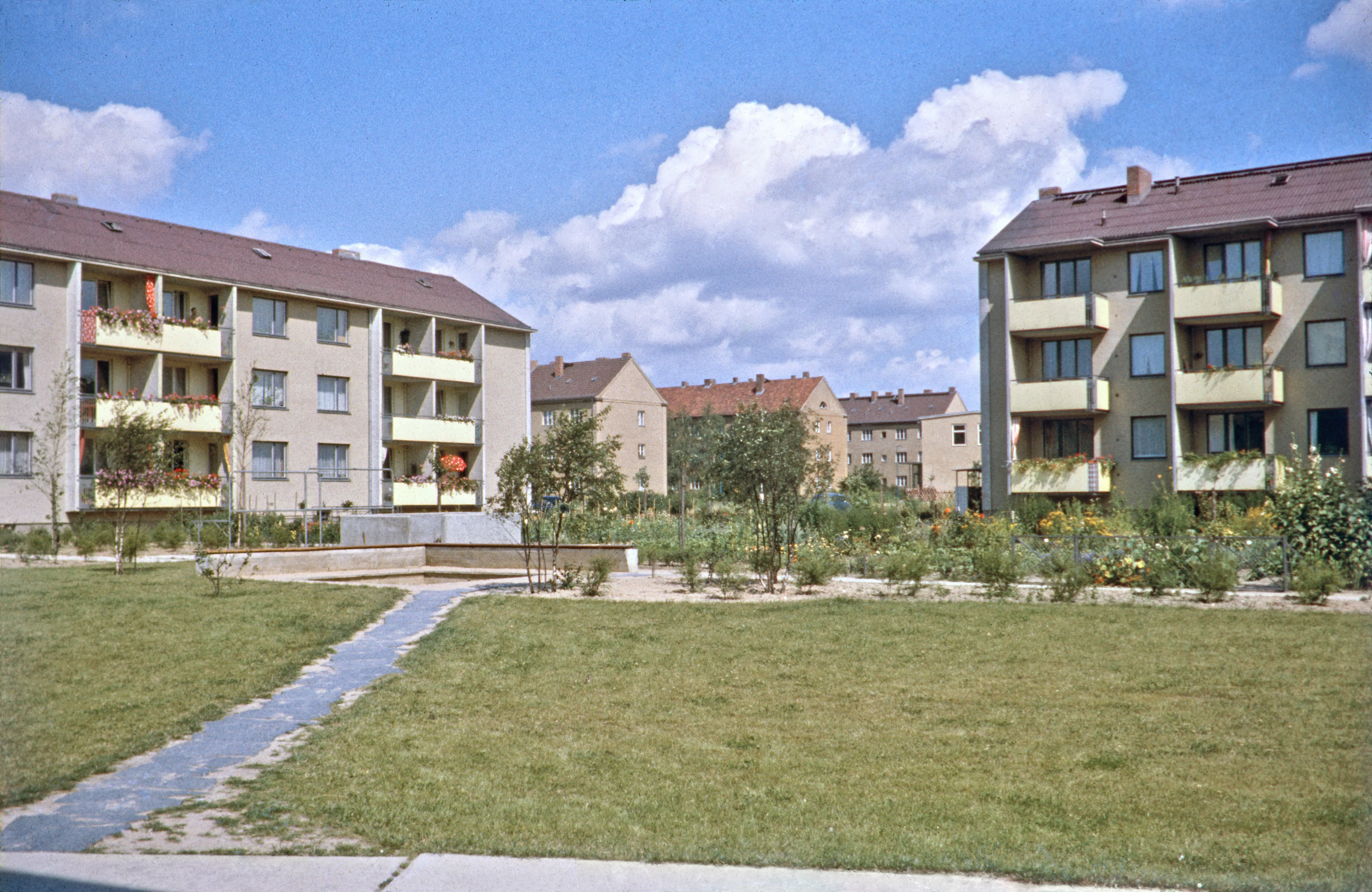 Berlin 60er-Jahre - Zehlendorf Sued, Haeuser am Lupsteiner Weg