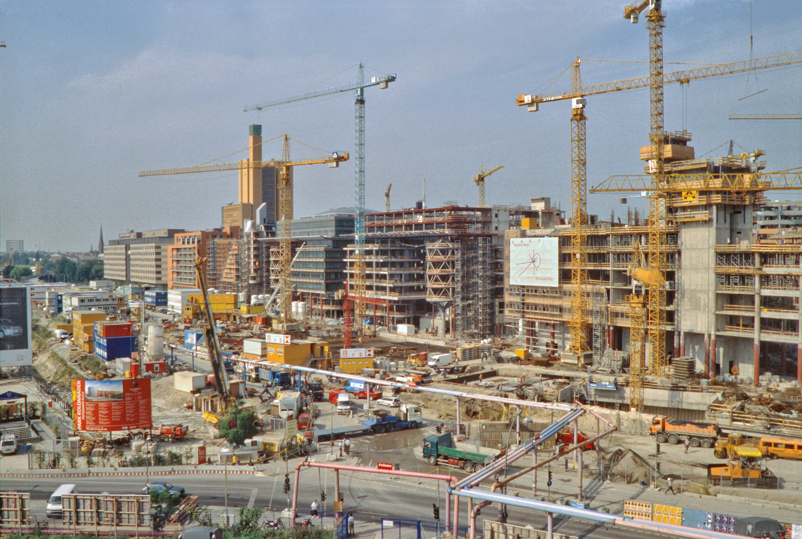 Baustelle am Potsdamer Platz, Ende 90er-Jahre