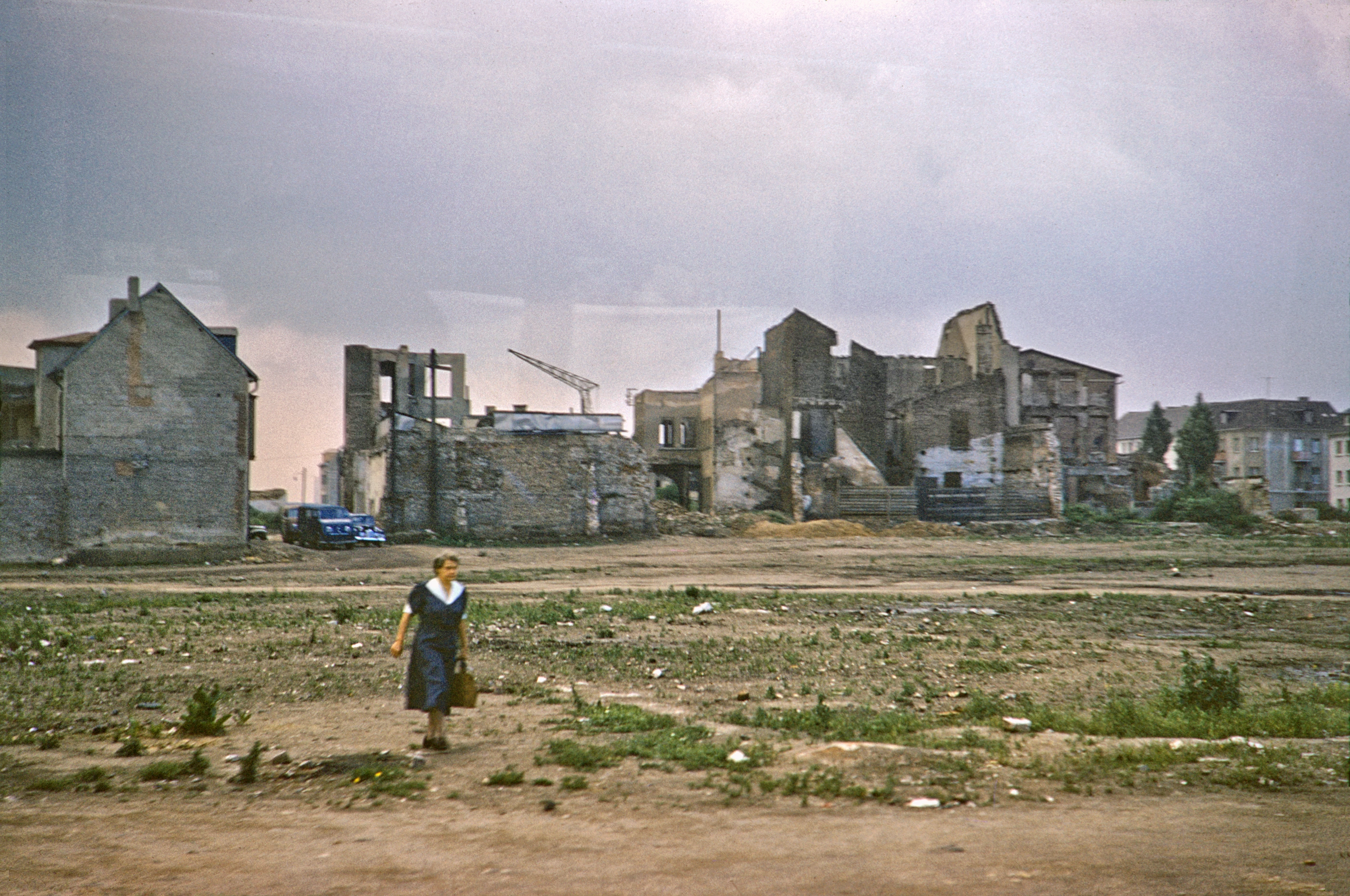Deutschland, Nachkriegszeit, Ruinenbrache bei Kln