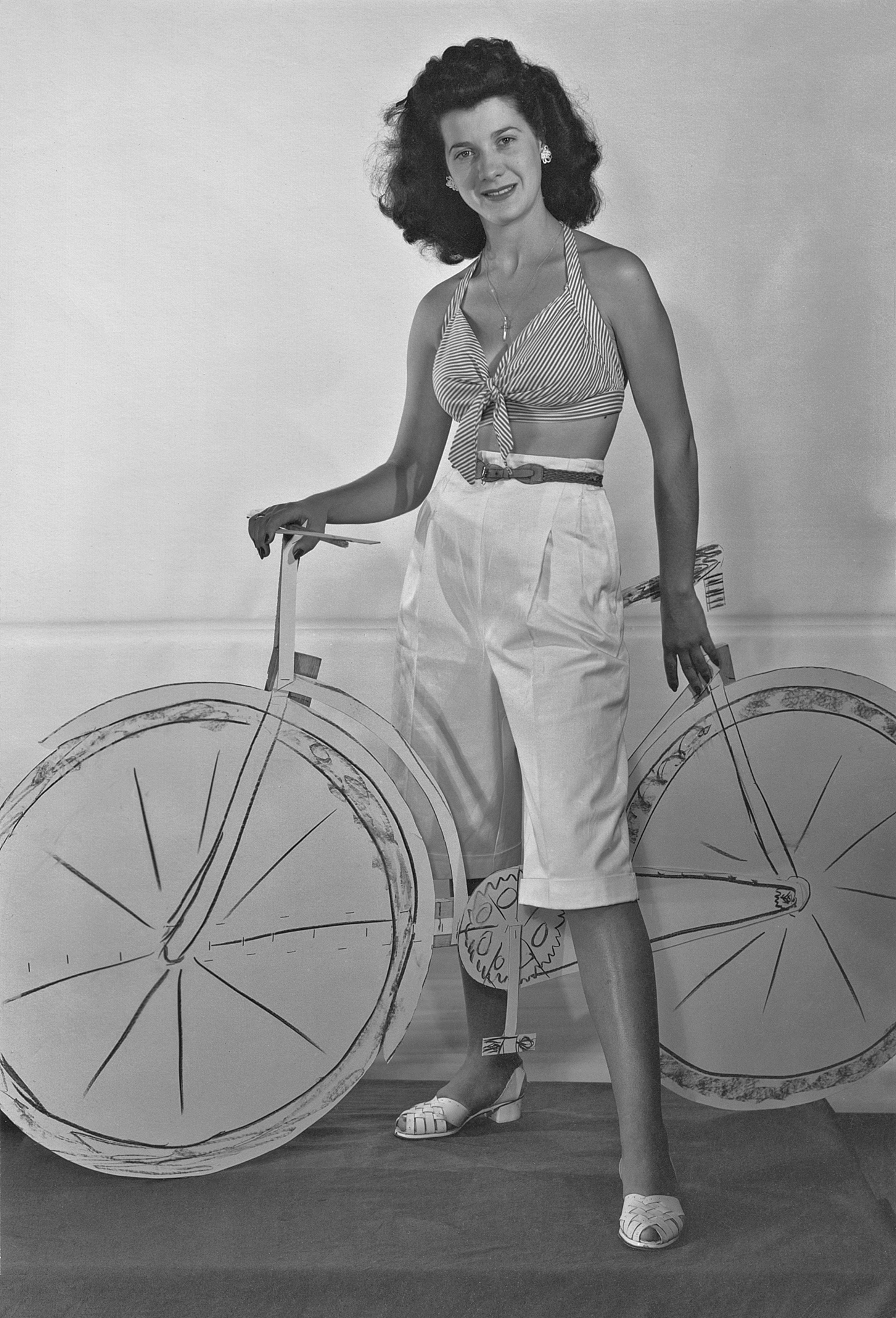 Fahrrad aus Pappe als Demo