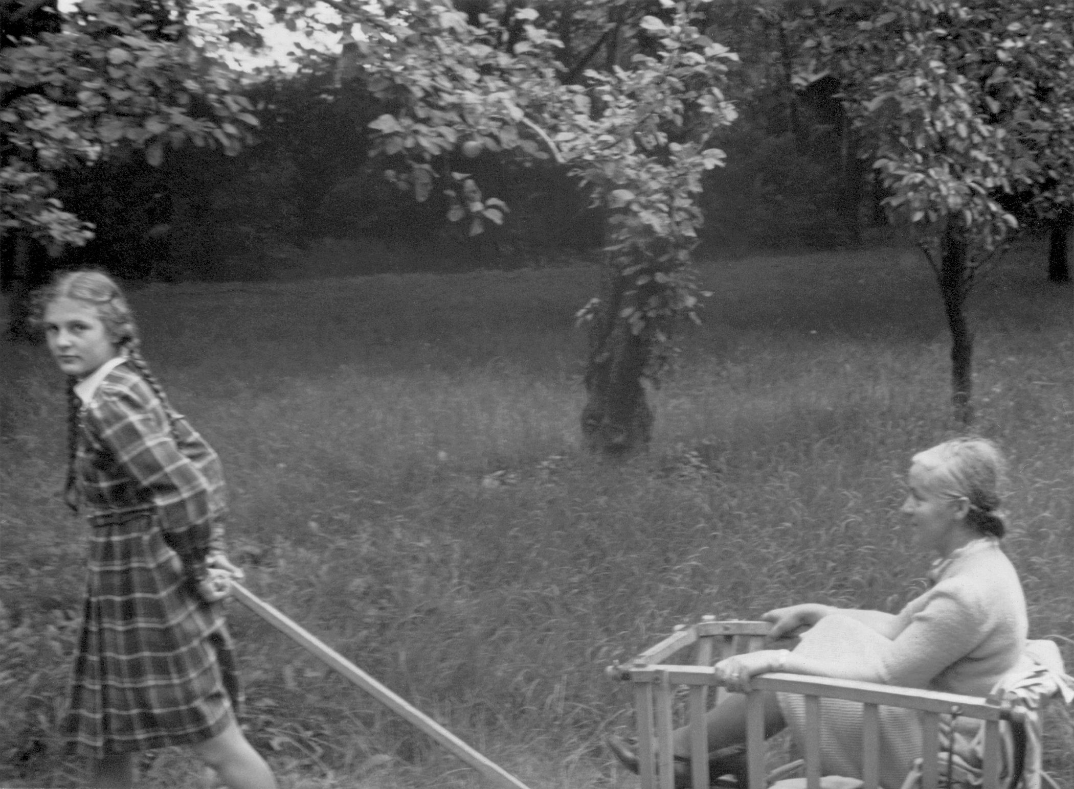 Bollerwagenziehen nach links