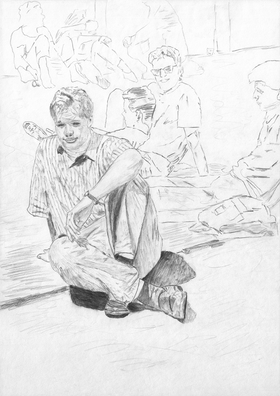  Schule an der Lothringer Strasse, Schulhof, 1989